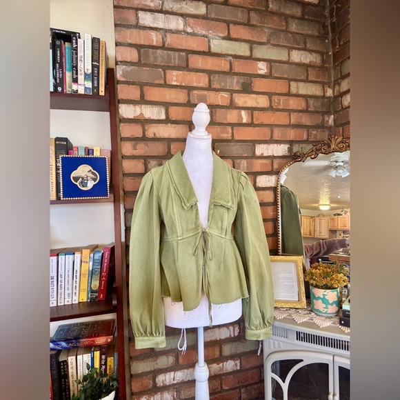 Free People Olive Utility Jacket - Picture 2 of 5